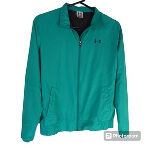 UNDER ARMOUR Jacket Medium M Teal Green Full Zip
